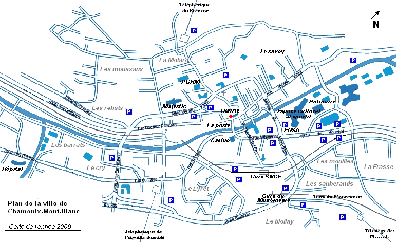 Chamonix map